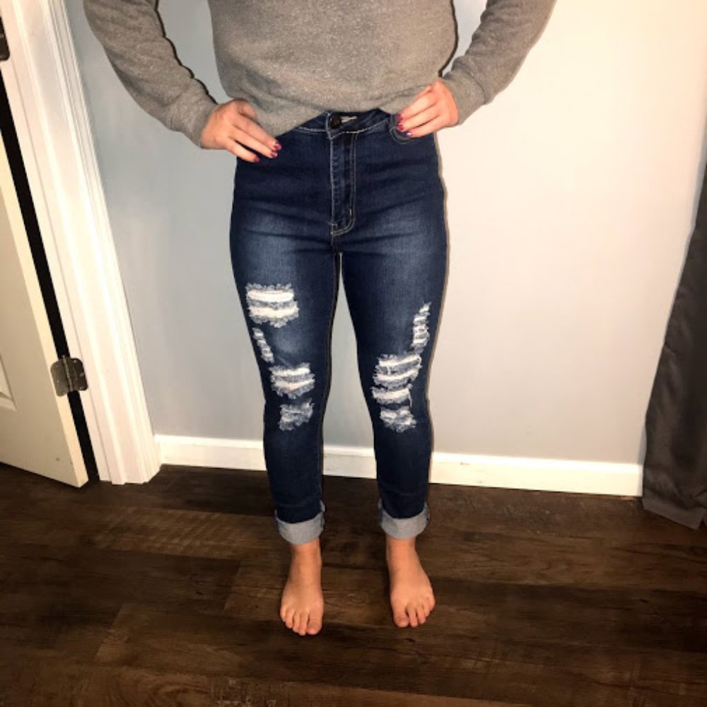 BOB High Rise Destroyed Skinny Jeans Size 9/10